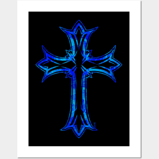 Tribal cross Posters and Art